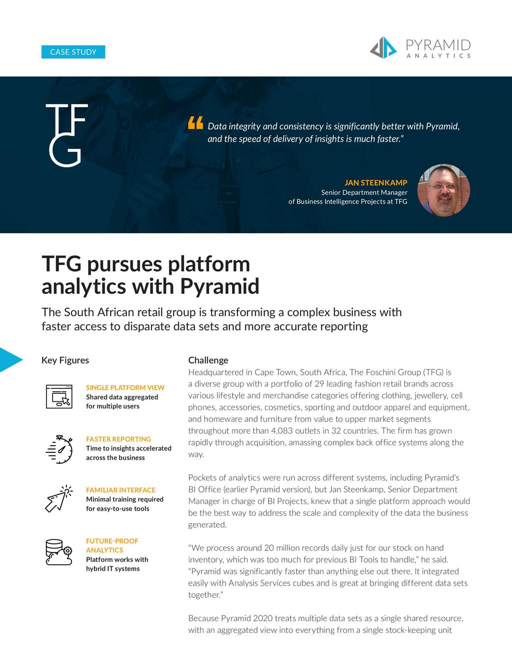TFG pursues platform analytics with Pyramid