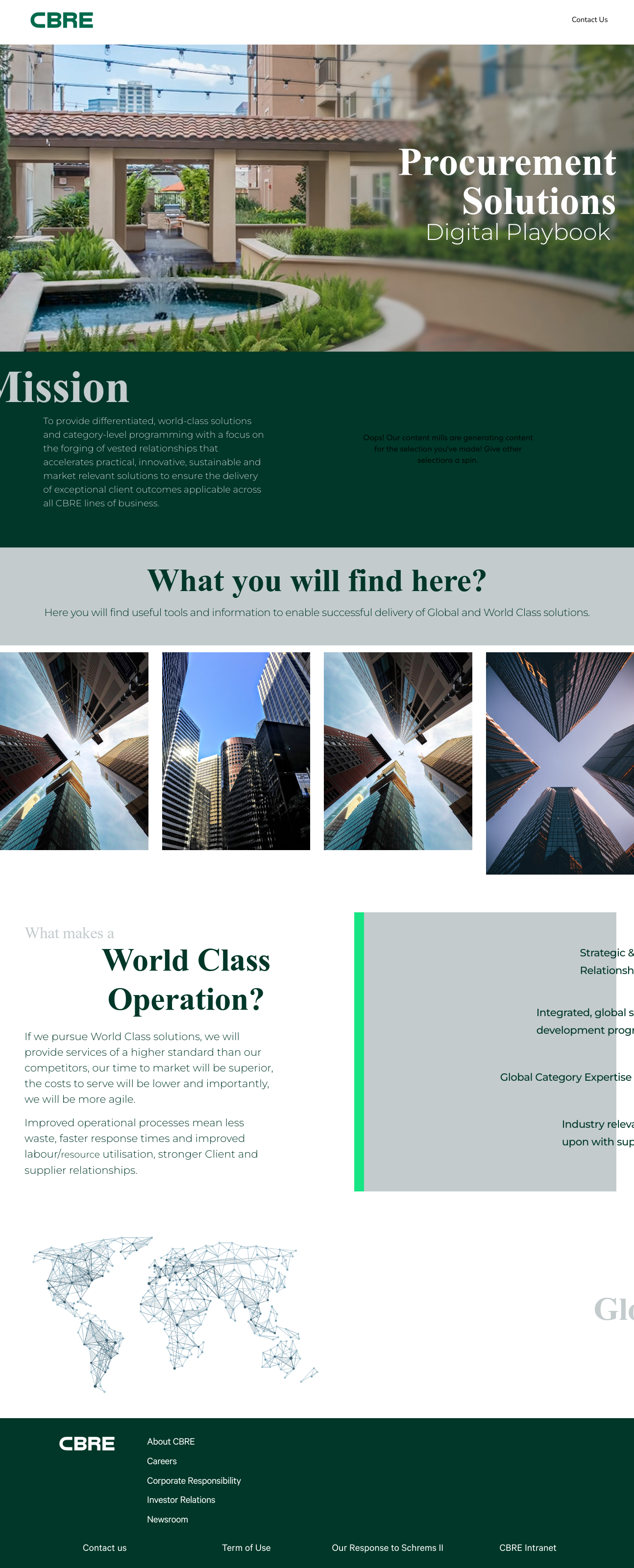 Digital Playbook for CBRE