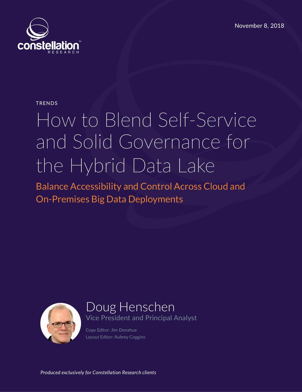 How to Blend Self-Service and Solid Governance for the Hybrid Data Lake