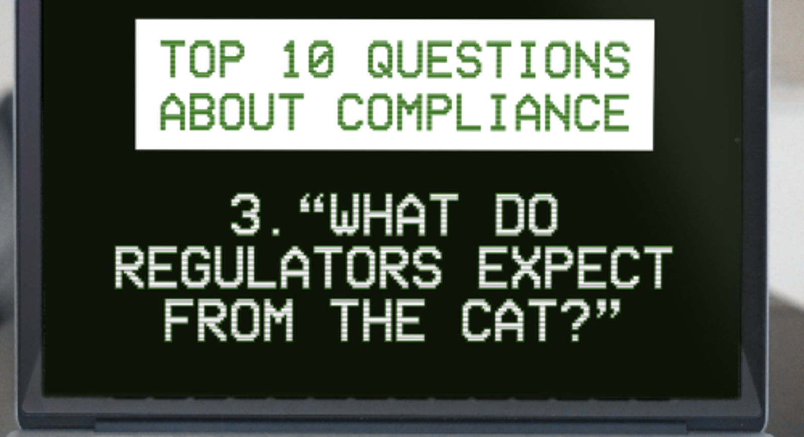 Banking Bits and Bytes What Do Regulators Expect from the CAT?