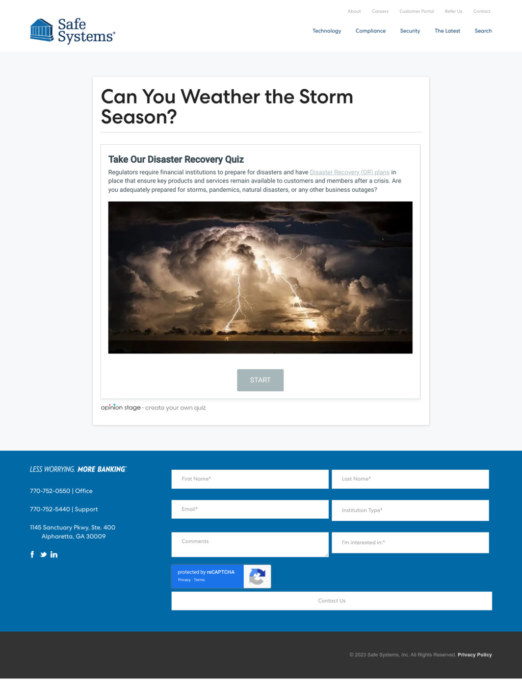 Can You Weather the Storm Season?